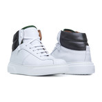 Portofino 3 Leather Shoes // White + Green (Euro: 42)
