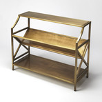 Byron Antique Gold Library Bookcase