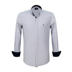 Nicholas Dress Shirt // Sax + White (M)