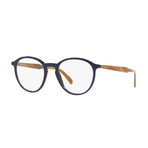 Prada // Men's Round Optical Frame // Blue