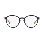 Prada // Men's Round Optical Frame // Blue