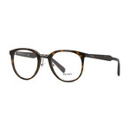 Prada // Men's Round Optical Frame // Havana