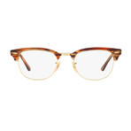 Ray-Ban // Men's 0RX5154 Clubmaster Optical Frames // Brown Horn + Gold