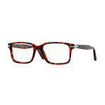 Persol // Men's Acetate Rectangle Optical Frame // Tortoise