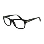 Persol // Men's Noir Acetate Rectangle Optical Frame // Black