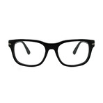 Persol // Men's Noir Acetate Rectangle Optical Frame // Black