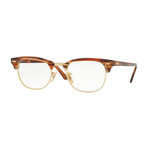 Ray-Ban // Men's 0RX5154 Clubmaster Optical Frames // Brown Horn + Gold