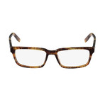 Ferragamo // Men's Rectangle Optical Frames // Marble Brown