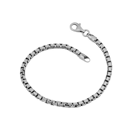 Sterling Silver Box Chain Bracelet