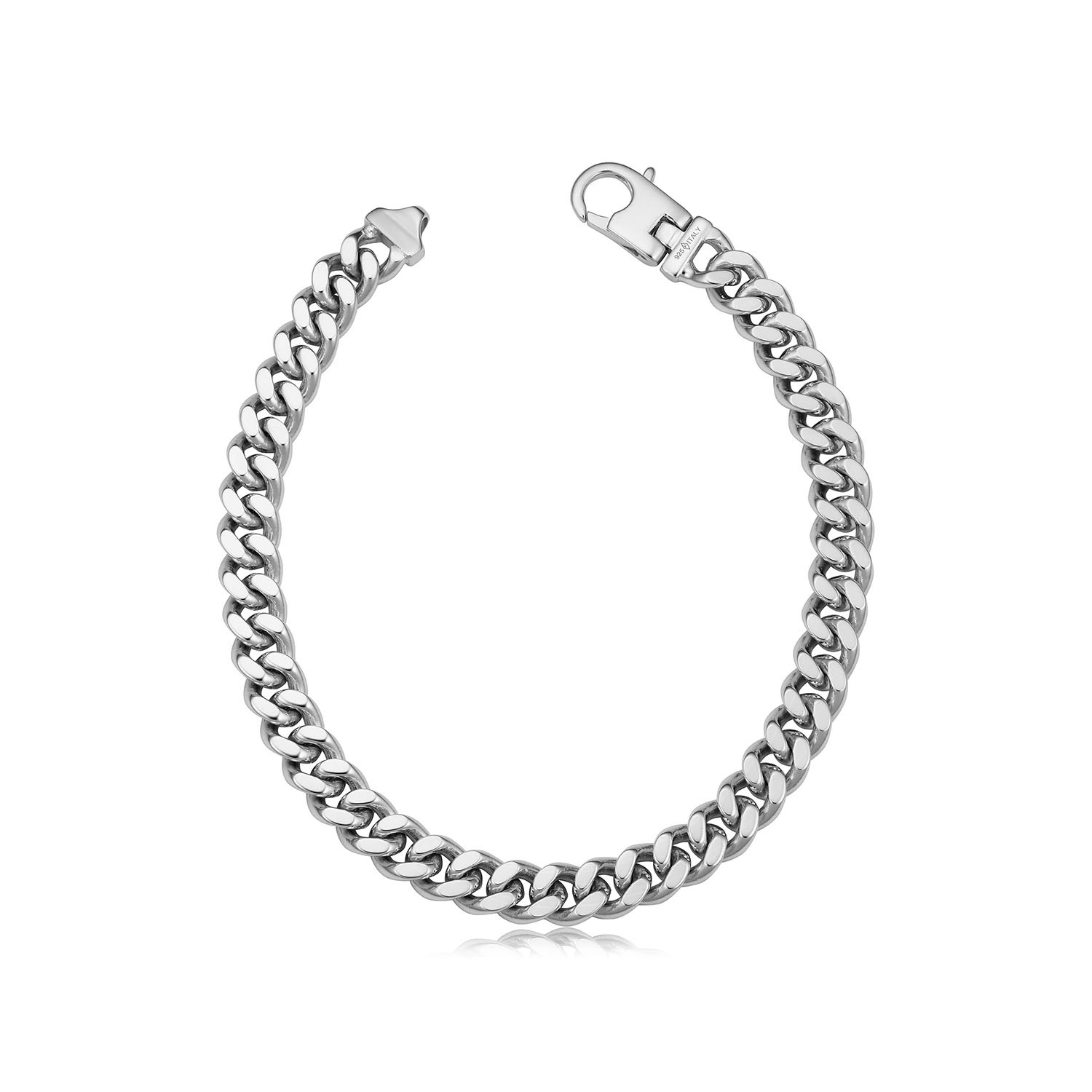 Sterling Silver Curb Link Bracelet Novell Group Touch Of Modern