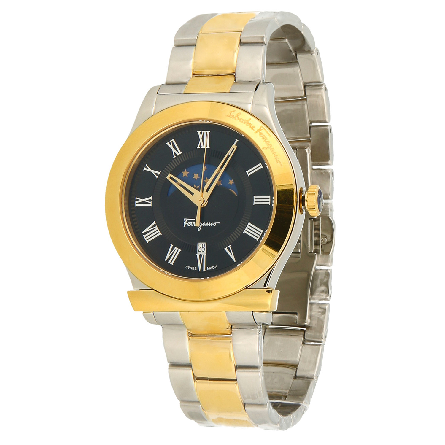 ferragamo moonphase watch