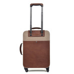 Two-Tone Suitcase // Beige + Brown