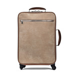 Two-Tone Suitcase // Beige + Brown