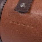 Weekender Aged Leather Bag // Chestnut