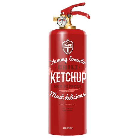 Safe-T Designer Fire Extinguisher // Ketchup