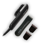 Rechargeable Waterproof Body Hair Trimmer + Hot Air Straightening Brush (No Replacement Blade)