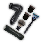 Rechargeable Waterproof Body Hair Trimmer + Facial Cleansing Brush + Smooth Shave Kit (No Replacement Blade)