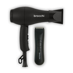 Rechargeable Waterproof Body Hair Trimmer + Mini Travel Hair Dryer (No Replacement Blade)