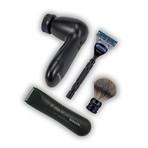 Rechargeable Waterproof Body Hair Trimmer + Facial Cleansing Brush + Smooth Shave Kit (No Replacement Blade)