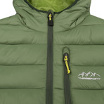 Culebra Lightweight Puffa Jacket // Forest Green (L)