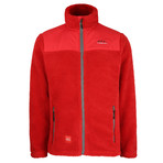 Sultan Paneled Fleece // Red (S)