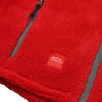 Sultan Paneled Fleece // Red (S)