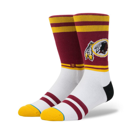 Redskins Logo Socks // Burgundy (M)