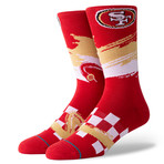 49ers Wave Racer Socks // Red (M)