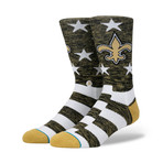 Saints Banner Socks // Gold (M)