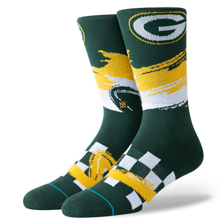 Packers Wave Racer Socks // Green (L)