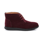 Brandon Suede Lace-Up Boot // Burgundy (US: 9)