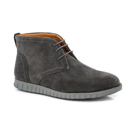 Brandon Suede Lace-Up Boot // Gray (US: 7)