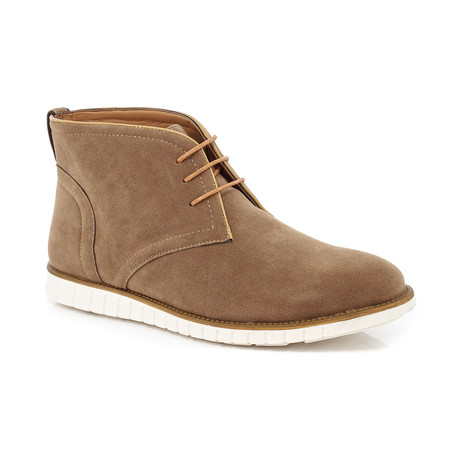 Brandon Suede Lace-Up Boot // Beige (US: 7)