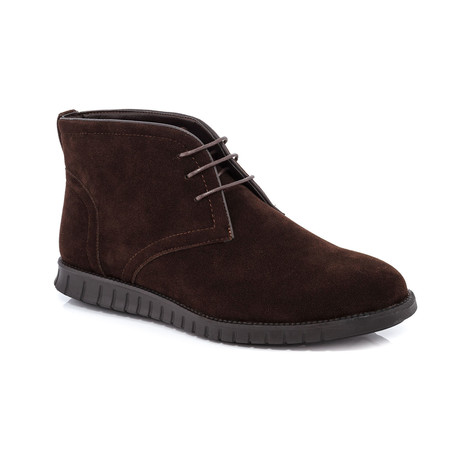 Brandon Suede Lace-Up Boot // Brown (US: 7)