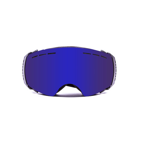 ACONCAGUA // Ski Goggles // Matte Black Frame + Mirror Blue Lens