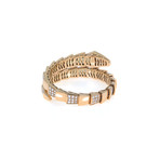 Bulgari Serpenti 18k Rose Gold Diamond Bangle Bracelet