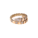 Bulgari Serpenti 18k Rose Gold Diamond Bangle Bracelet