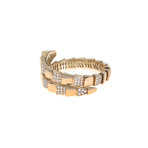 Bulgari Serpenti 18k Rose Gold Diamond Bangle Bracelet