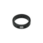 Bulgari Black Ceramic Diamond Ring (Ring Size: 5.5)