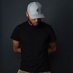 Insignia Mid Profile Flexfit Cap // Textured Light Gray