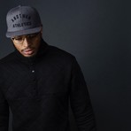 Athletics Hi Crown Cap // Heather Dark Gray + Dark Gray Bill
