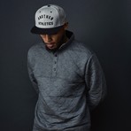 Athletics Hi Crown Cap // Heather Gray + Black Bill