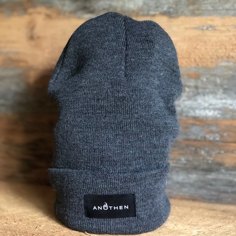 Applique Beanie // Charcoal Gray