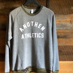 Athletics Crewneck Fleece // Gray + Camo Borders (S)