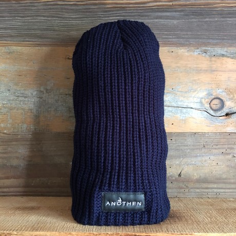 Chunky Knit Beanie // Navy Blue