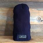 Chunky Knit Beanie // Navy Blue