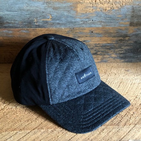 Quilted Dual Tone Baseball Cap // Heather Charcoal Gray + Black