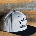 Athletics Hi Crown Cap // Heather Gray + Black Bill