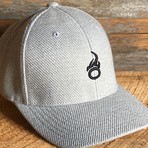 Insignia Mid Profile Flexfit Cap // Textured Light Gray