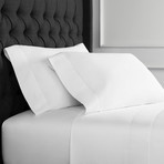 Christopher Knight Collection T1000 Tread Count Hemstitch Sheet Set + Pillowcases // White (Full)